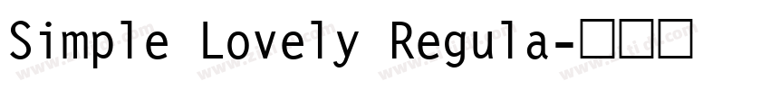 Simple Lovely Regula字体转换